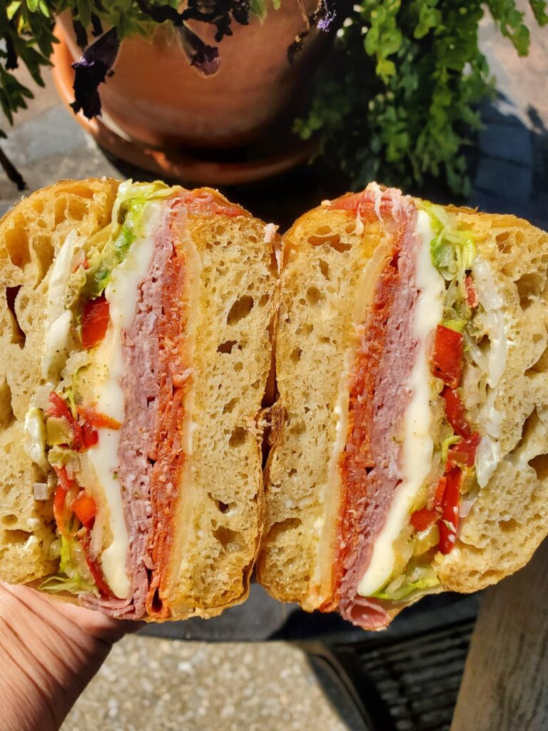 Can't pass a good focaccia bread so I made a Italian sandwich.