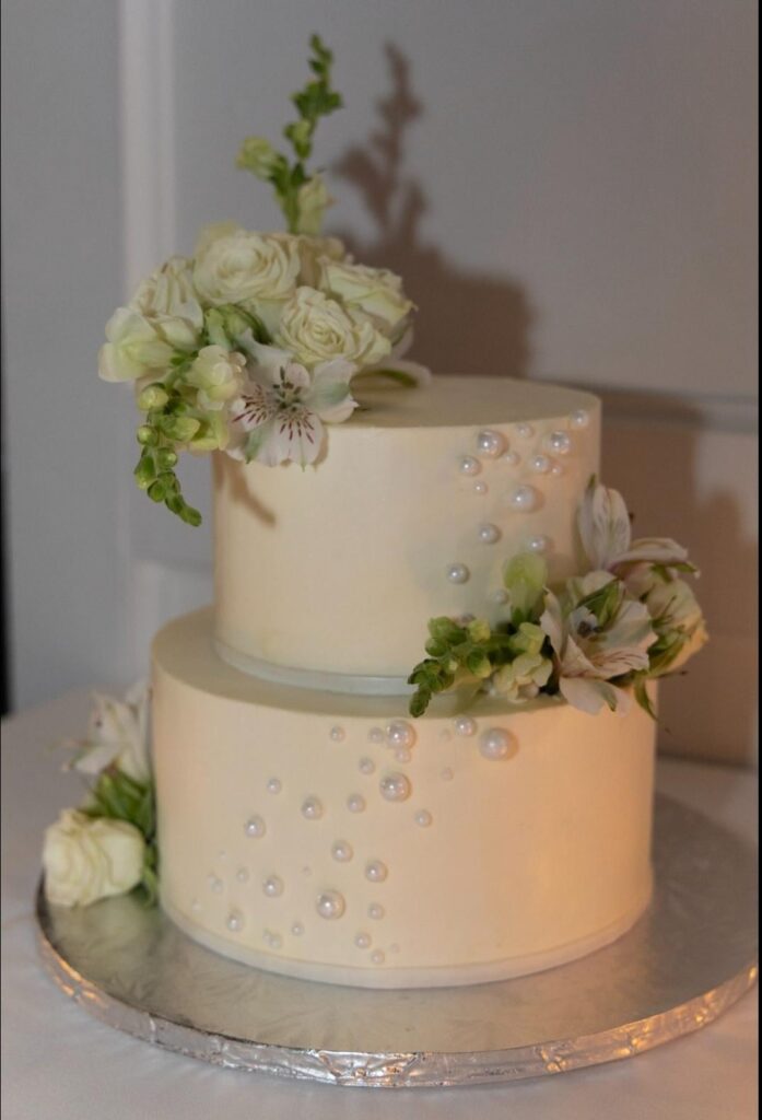 Cake my son made for my daughter's engagement party. What do you think?