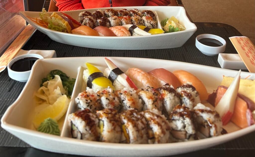 Tried sushi on a cruise ship – surprisingly good!
