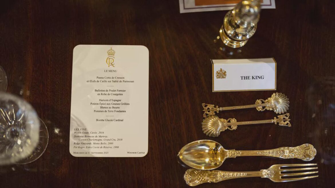 What do you think of the wines of the state banquet for Trump's visit to the UK?