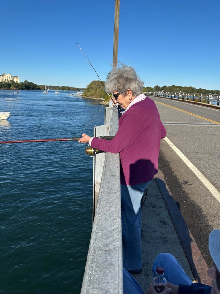 85 yo and squidding for suppah (NH, USA)