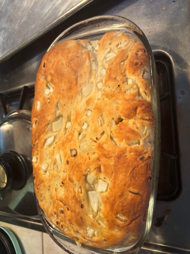 I made onion bread!