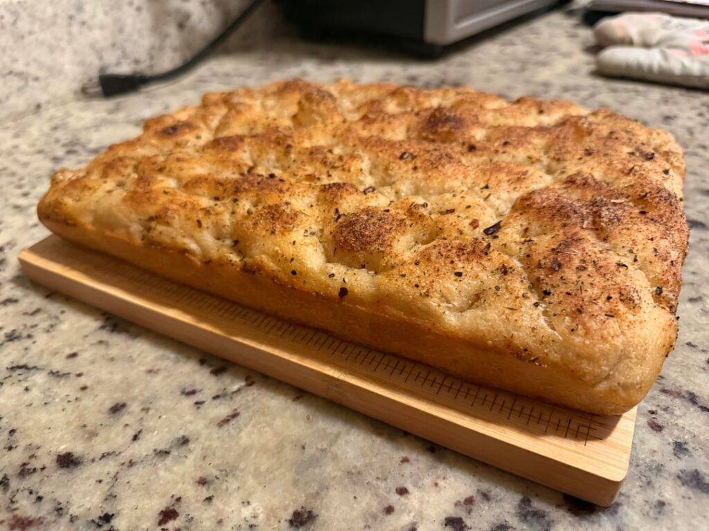 First time making sourdough focaccia - do I pass?