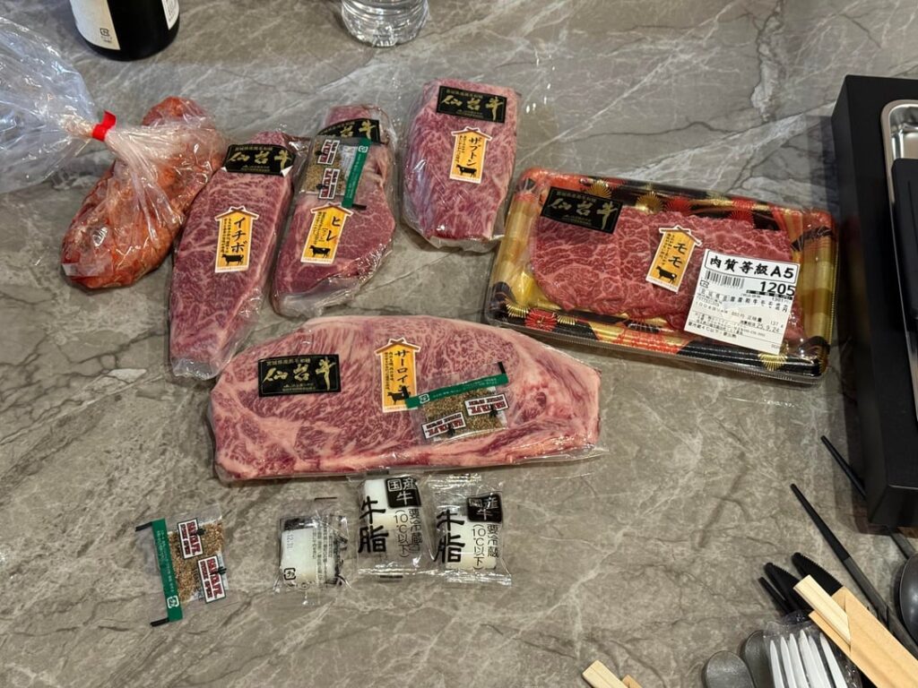 Home teppanyaki at a friend’s house in Saitama