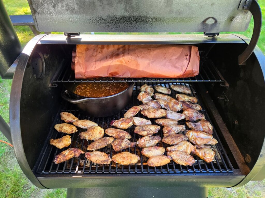 10 hour ribs, 3 hour wings, 3 hour beans