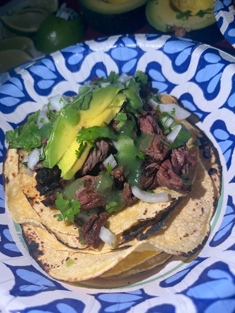Home made grilled Carne Asada