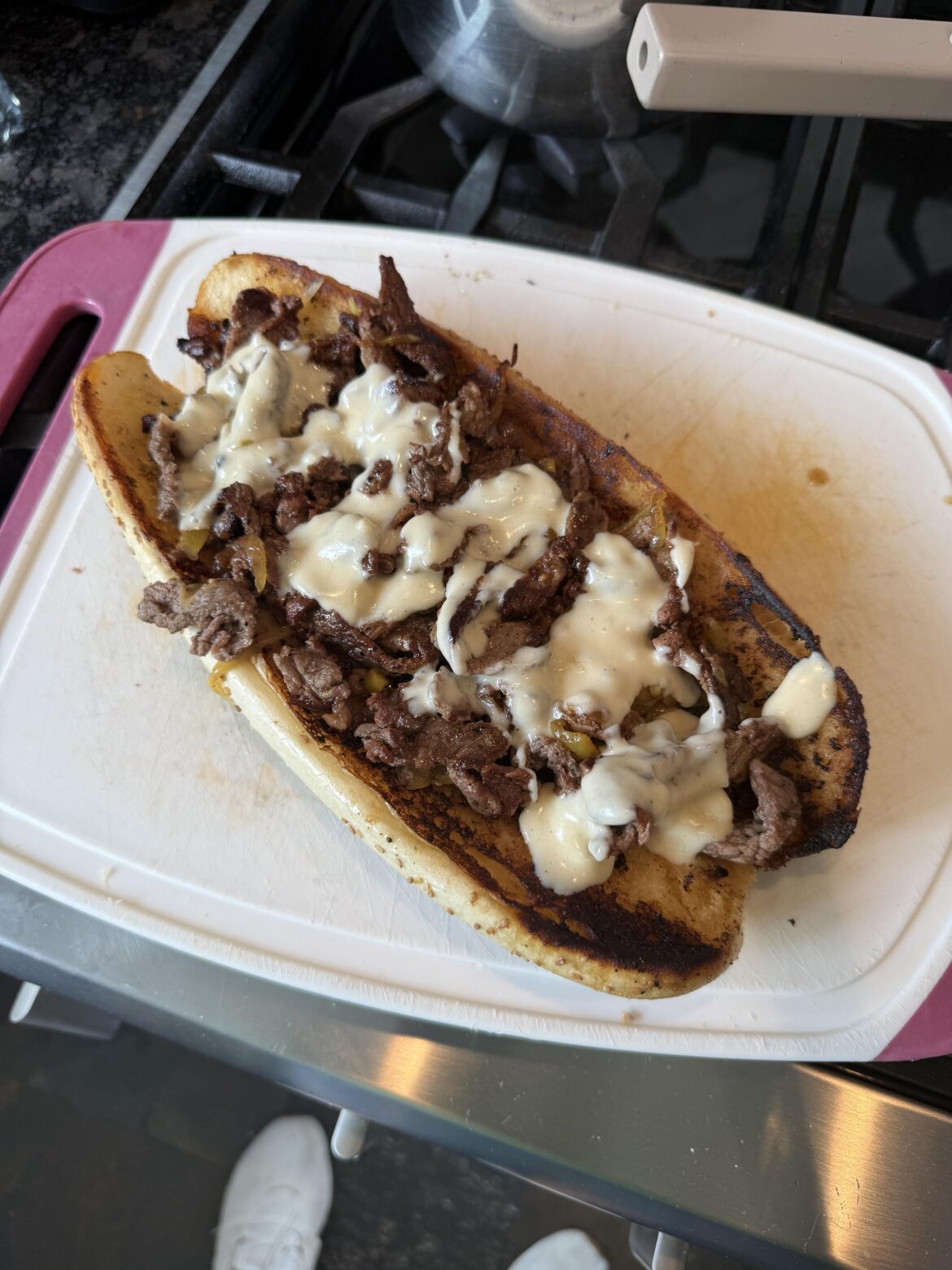 I finally made a cheese steak sandwich and can't stop thinking about the next one