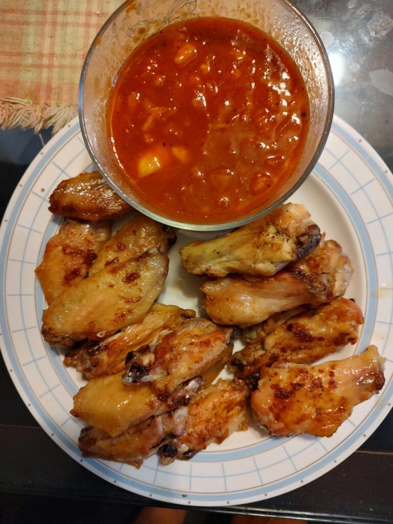 Baked some wings