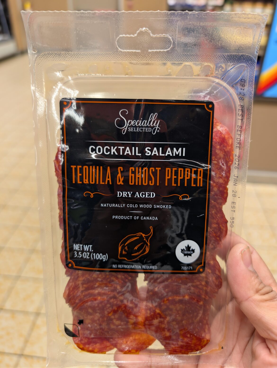 Tequila Ghost Pepper Salami