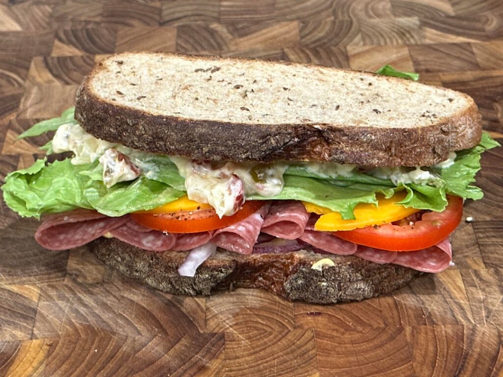 it’s 12:29am and this is a salami on rye