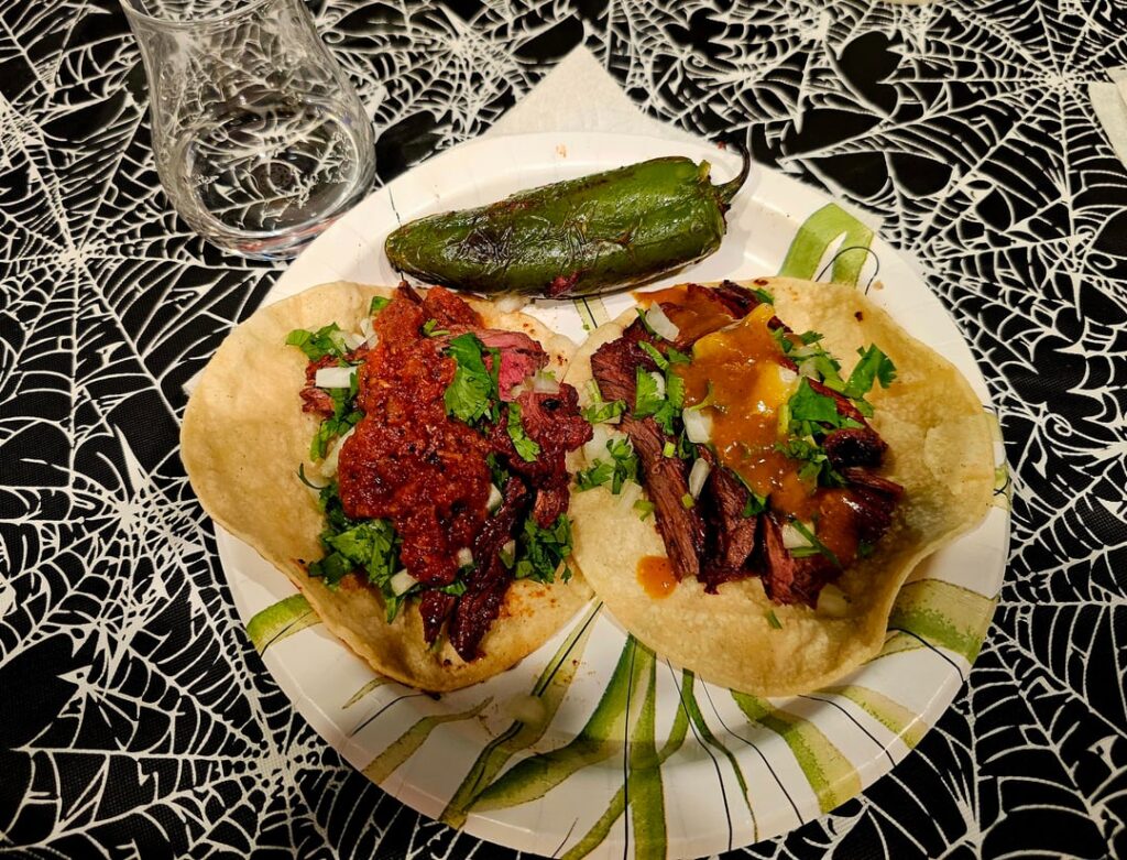 ☠️Authentic Carne Asada Tacos (and tequila) for MNF.☠️