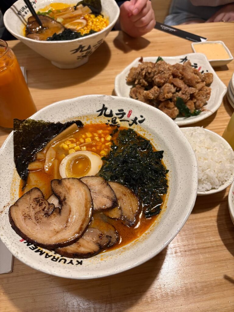 kyuramen mild spicy miso with chashu pork