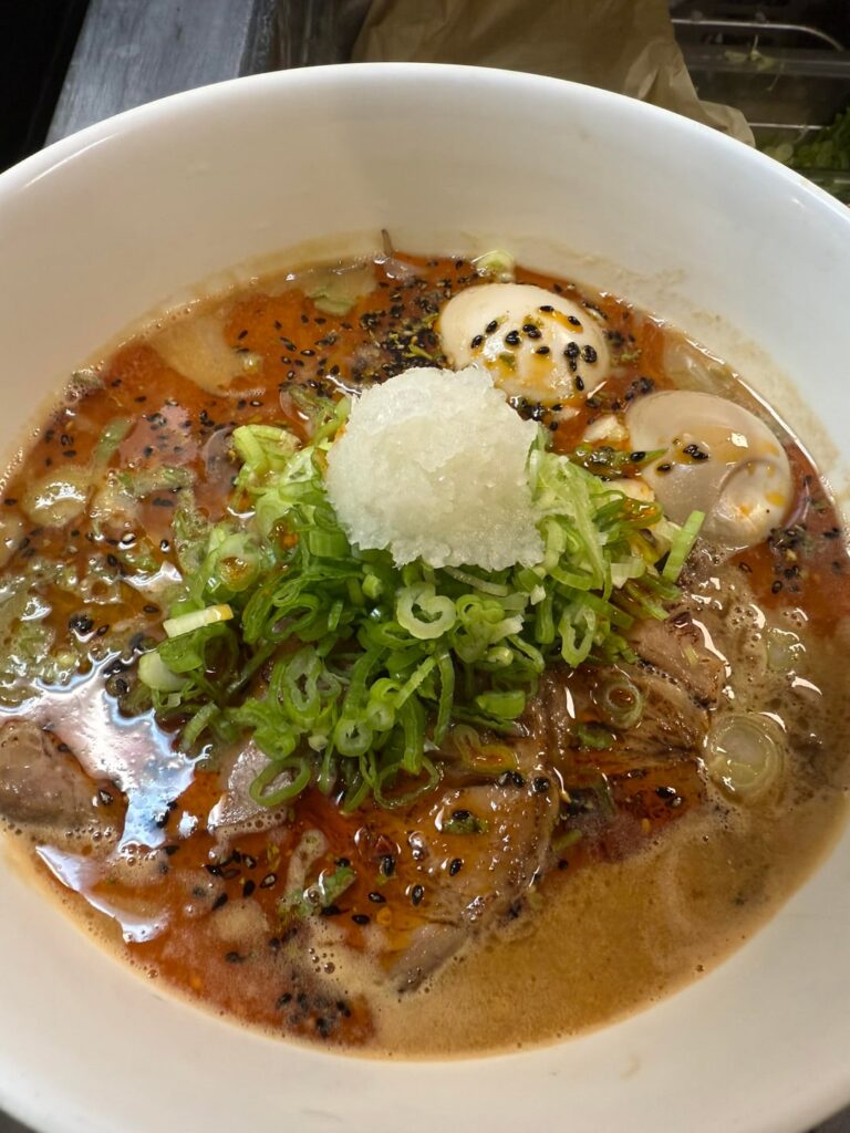 Spicy miso ramen at Frankieramen in Charleston sc