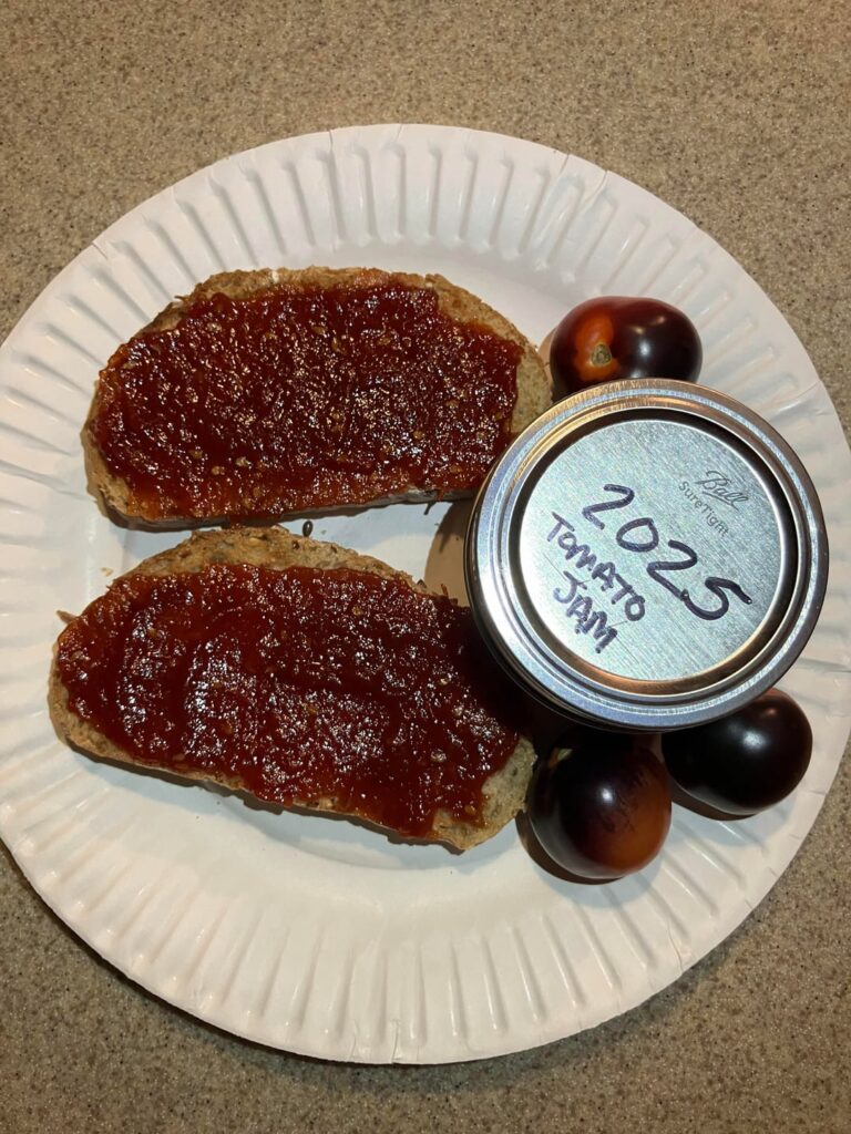 Tomato Jam made with Midnight Snacks