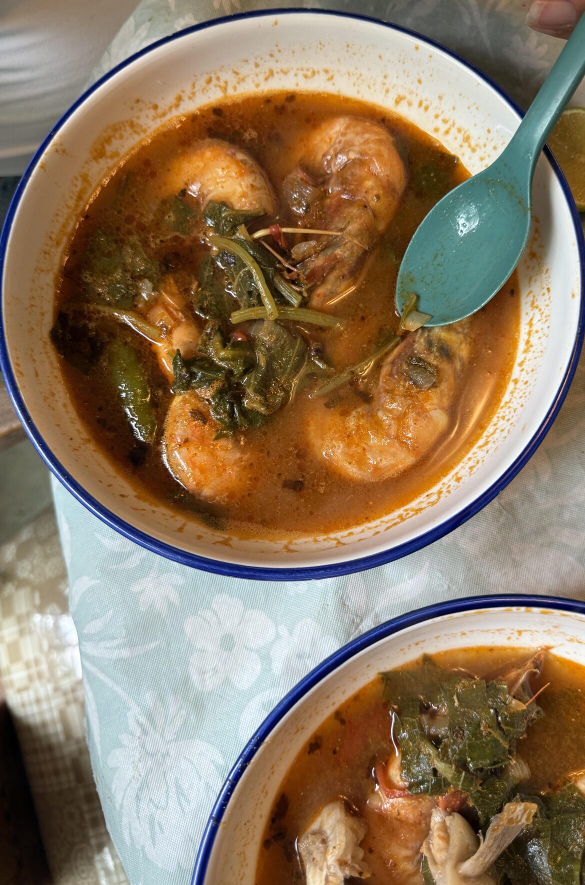 Caldo de mariscos w/ fresh colossal gulf shrimp