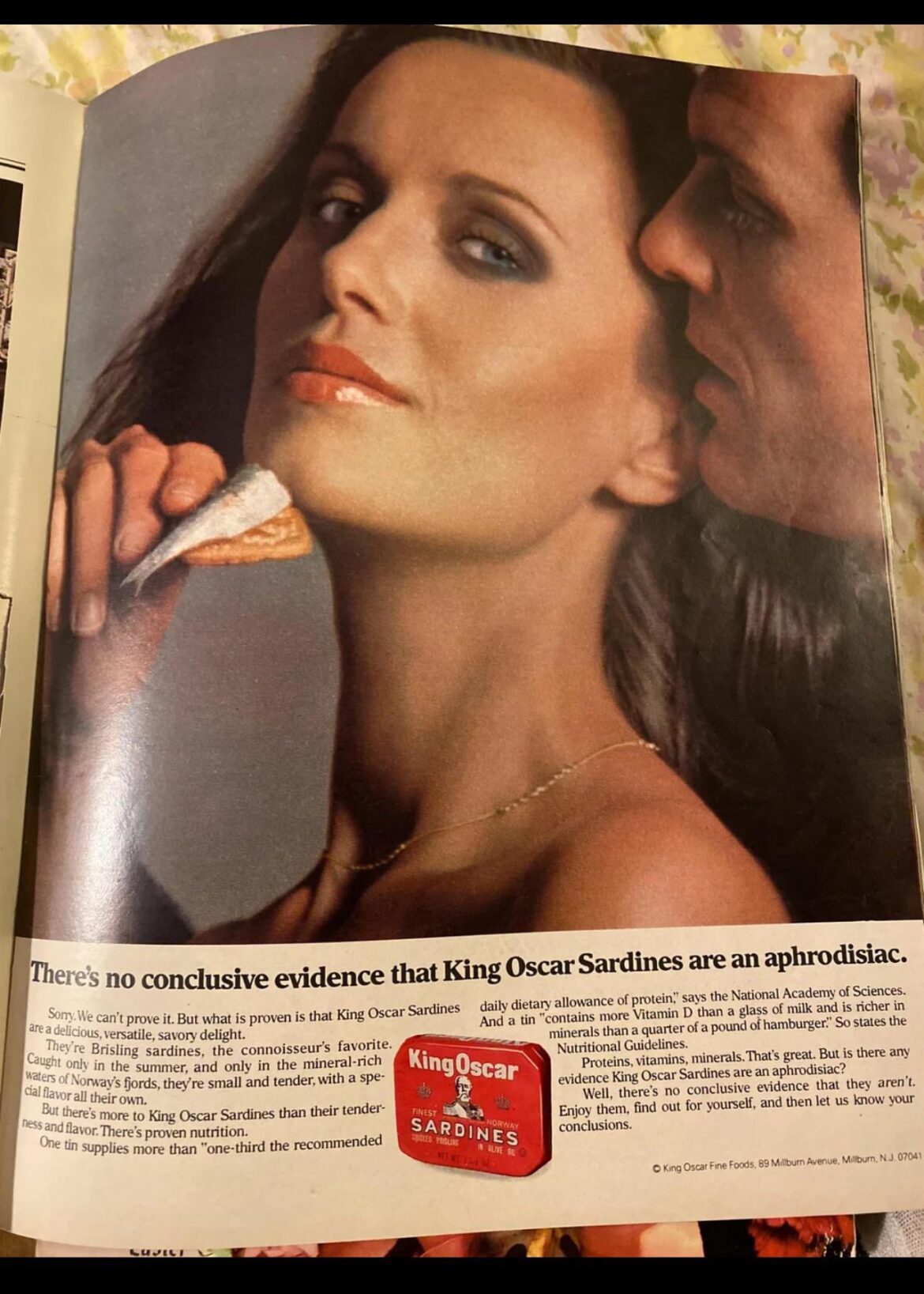 There's no conclusive evidence that King Oscar Sardines are an aphrodisiac