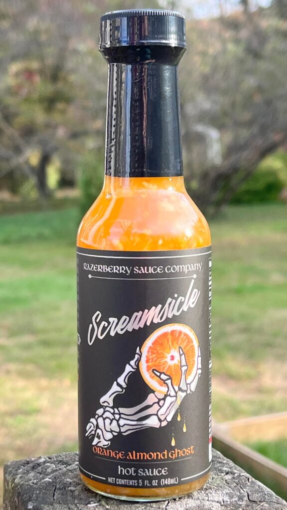 I finally got to make my orange ginger peach ghost dessert hot sauce!