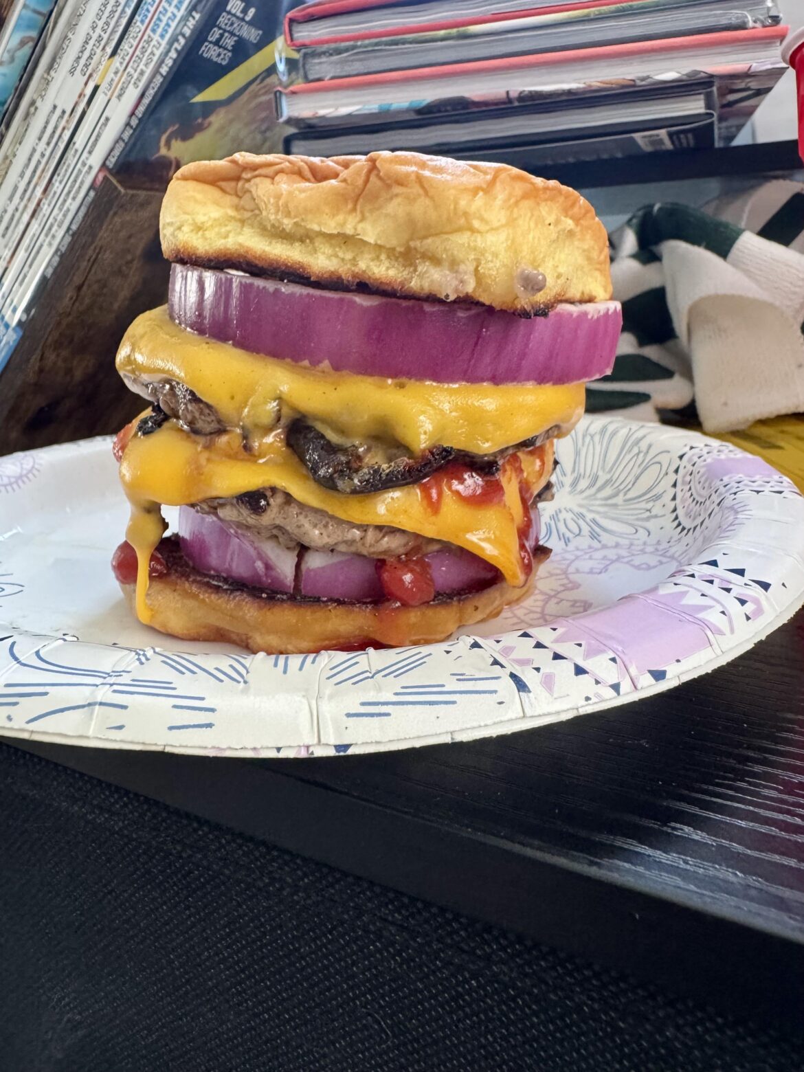 Is this enough onion for a double cheeseburger?