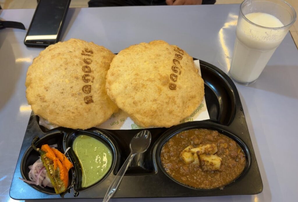 OG nagpal Chole Bhature + Lassi