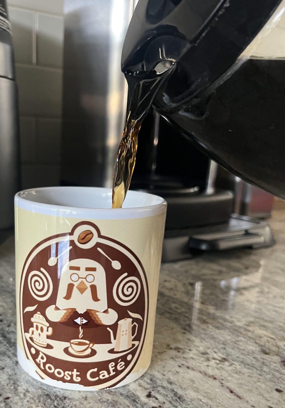Pouring that morning cup o Joe