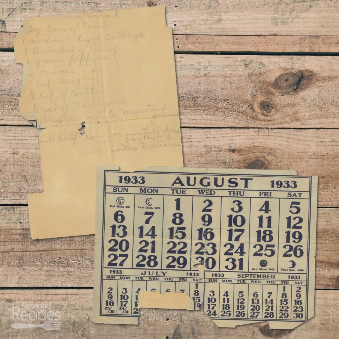 Corn Salad from 1933