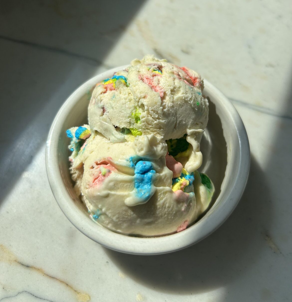 Lucky Charms Cereal Milk Ice Cream 🌈🥣