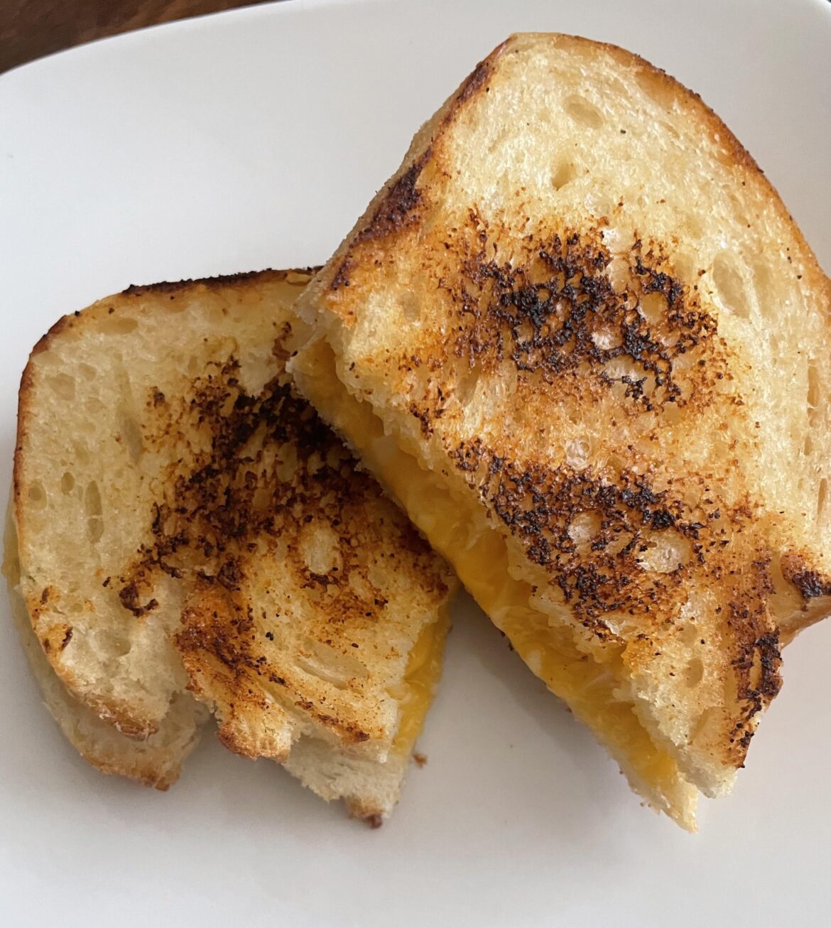 Sourdough Garlic Grilled Cheese