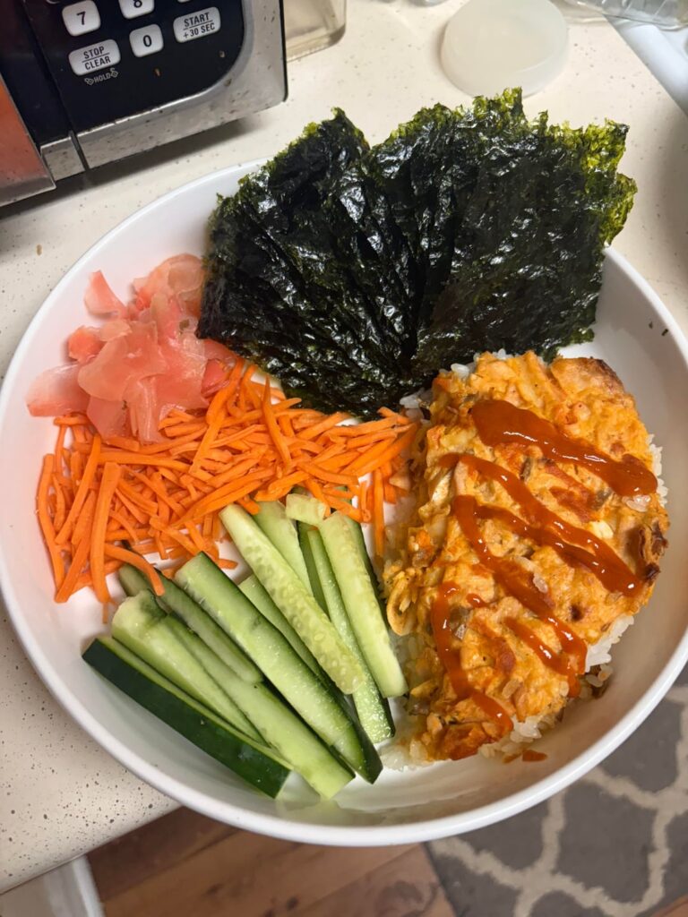 Sushi bake 396 cals
