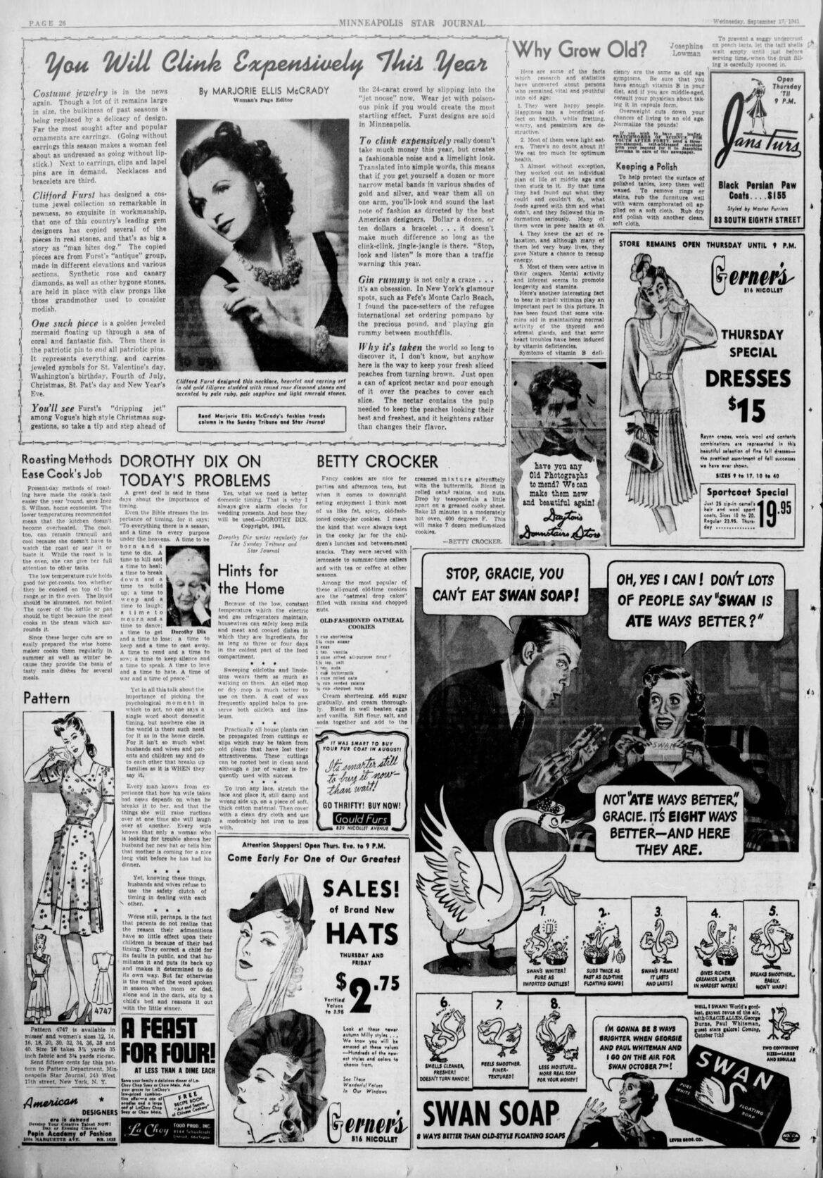 September 17, 1941: Old Fashioned Oatmeal Cookies