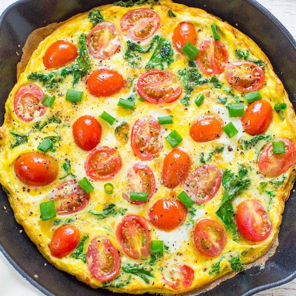 Kale + Tomato Frittata