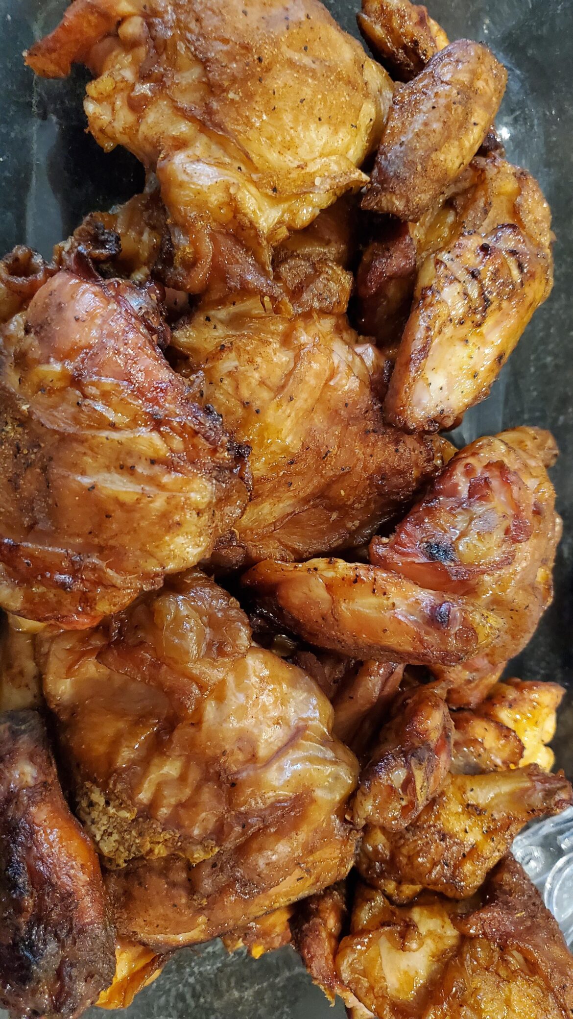 Chicken thighs on the Smoque Chicken thighs on the Smoque