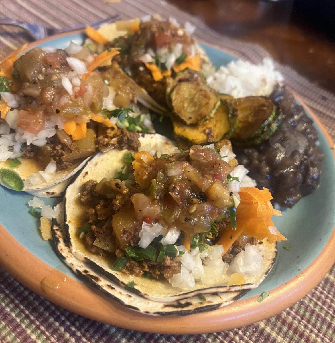 Homemade Papas Y chorizo