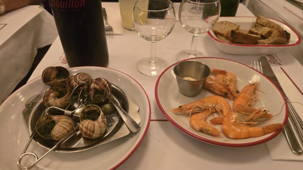 Dinner at a French Bouillon : Traditional French fare at affordable prices