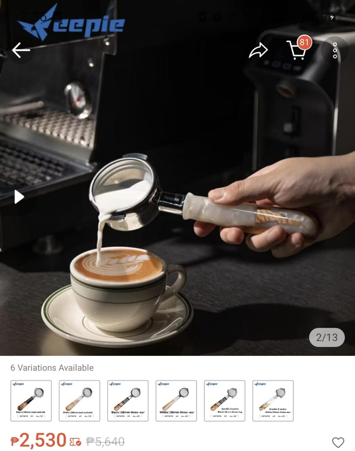 Thats one weird way to use a portafilter