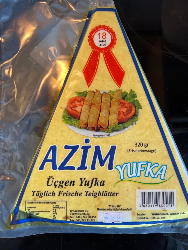 Sigara Börek with spinach and feta