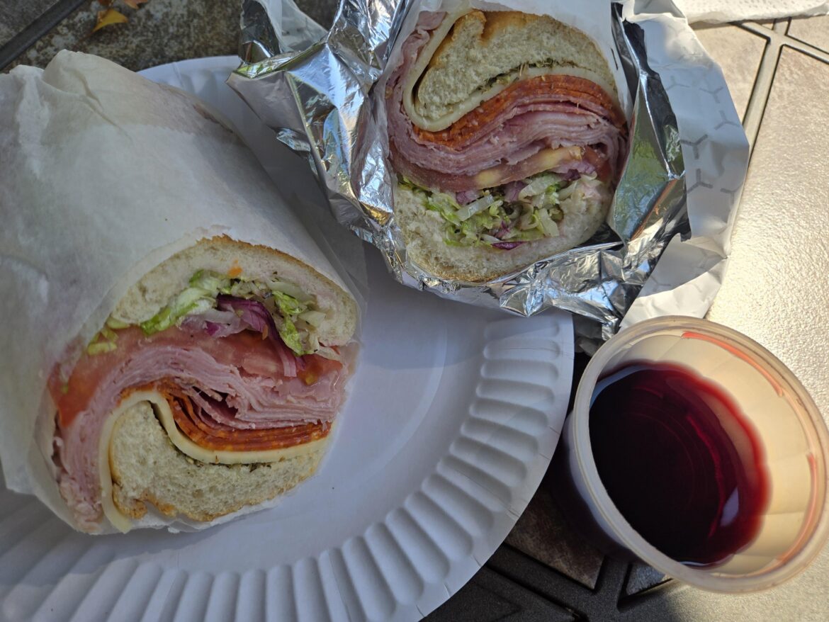 Italian sub from my local deli...