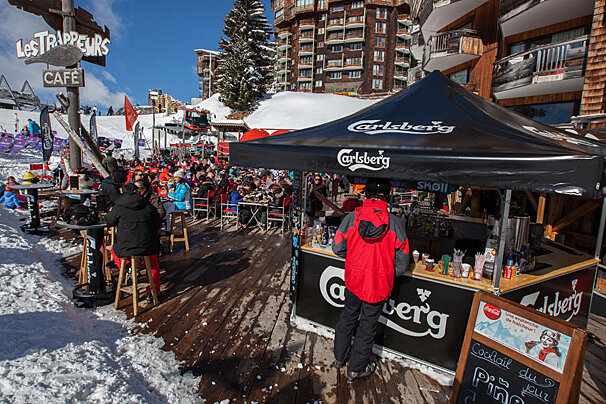 Les Trappeurs Restaurant, Avoriaz restaurant terrasse