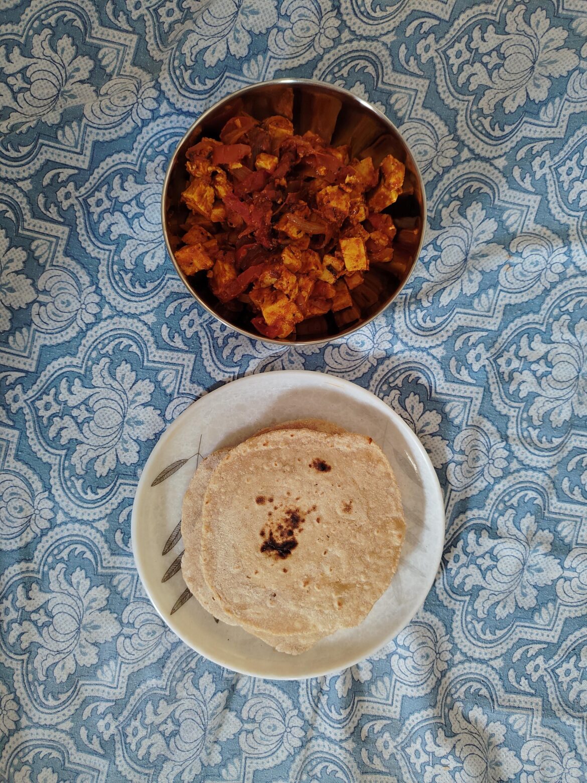 I made Tofu and Roti today