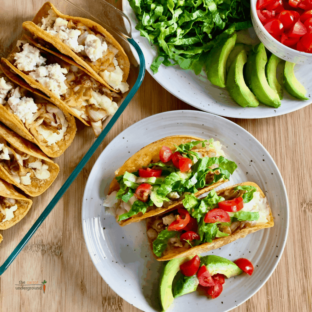 Vegan Potato Tacos with Cabbage 🌮 they're fantastic