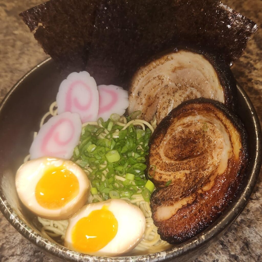Tonkotsu ramen I made for dinner