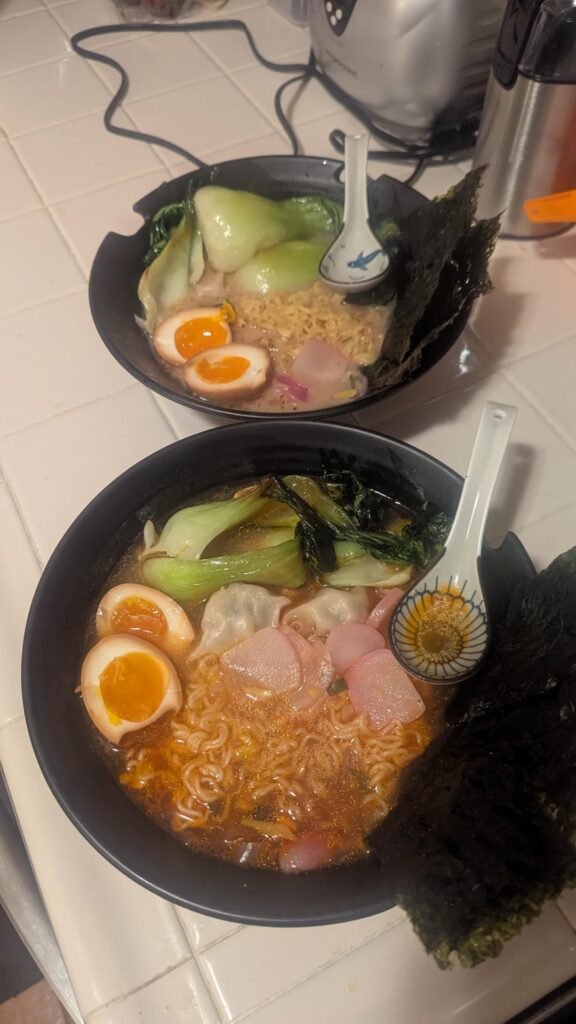 Adventures in doctoring instant ramen