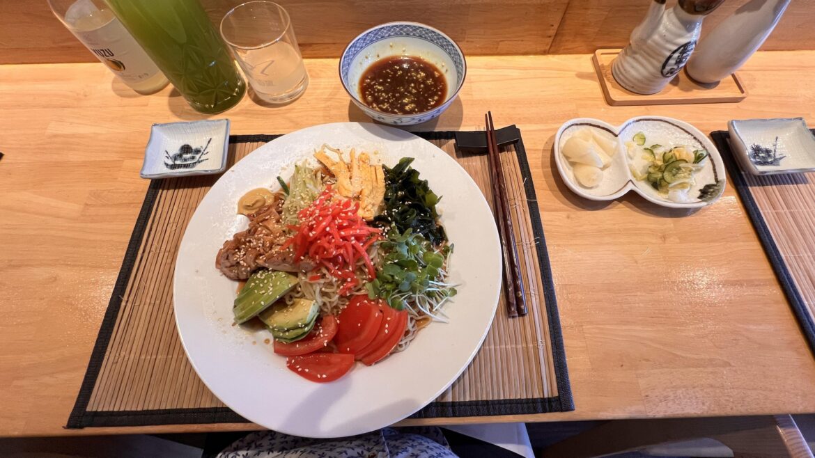 Off menu Hiyashi chūka at Masamitsu in San Marino