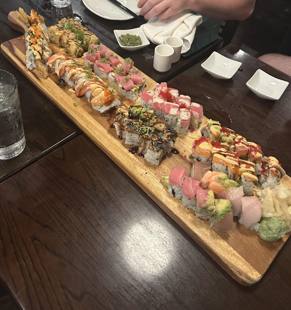 8 rolls…$100… all specialties, wish I could remember what all we got🤤