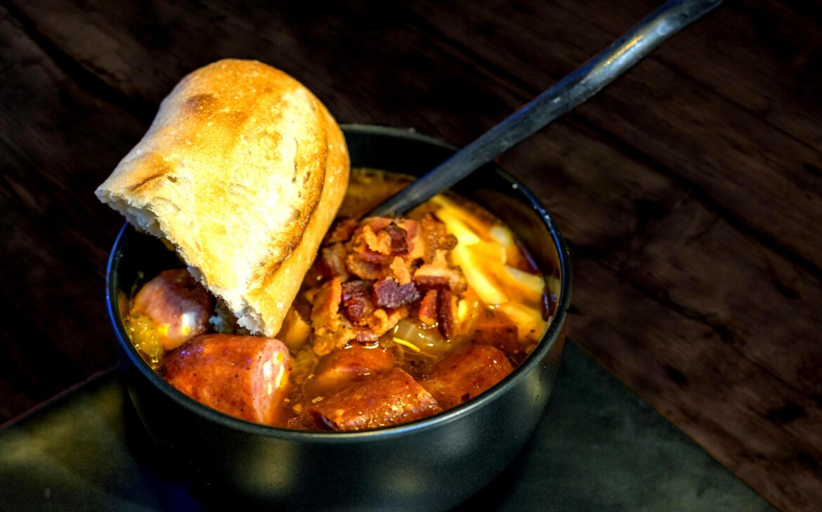 3Bs Stew - Bratwurst, Bacon  Beer