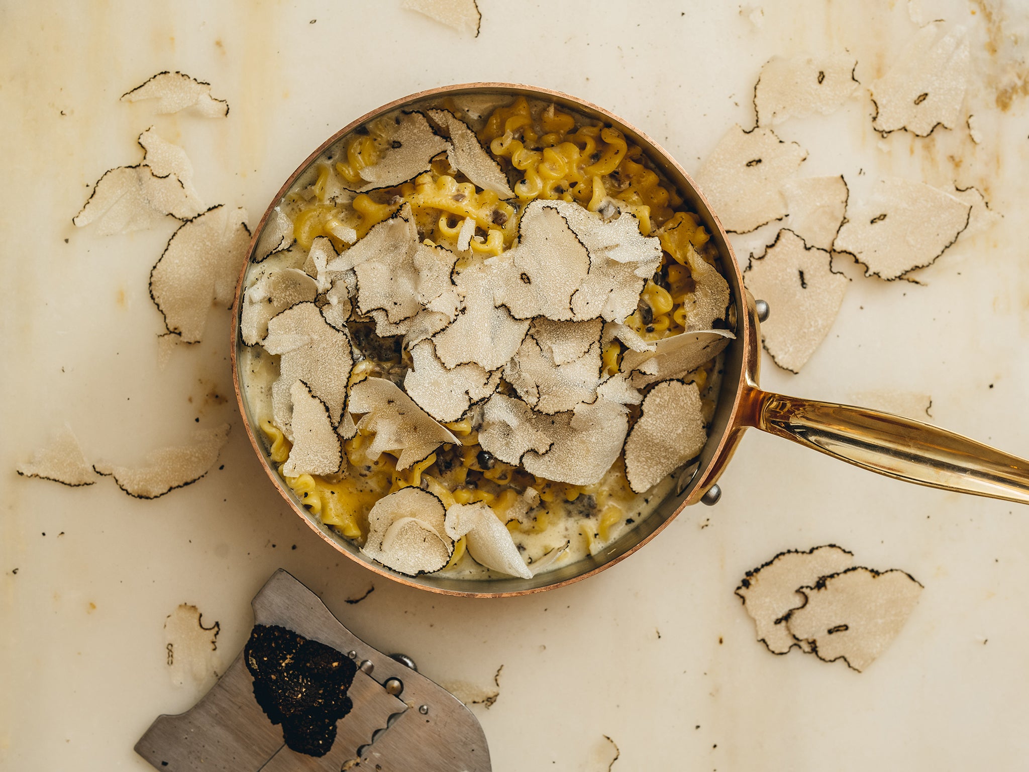 Silky ribbons, earthy truffle and mascarpone decadence – this is pasta dressed up for a night out