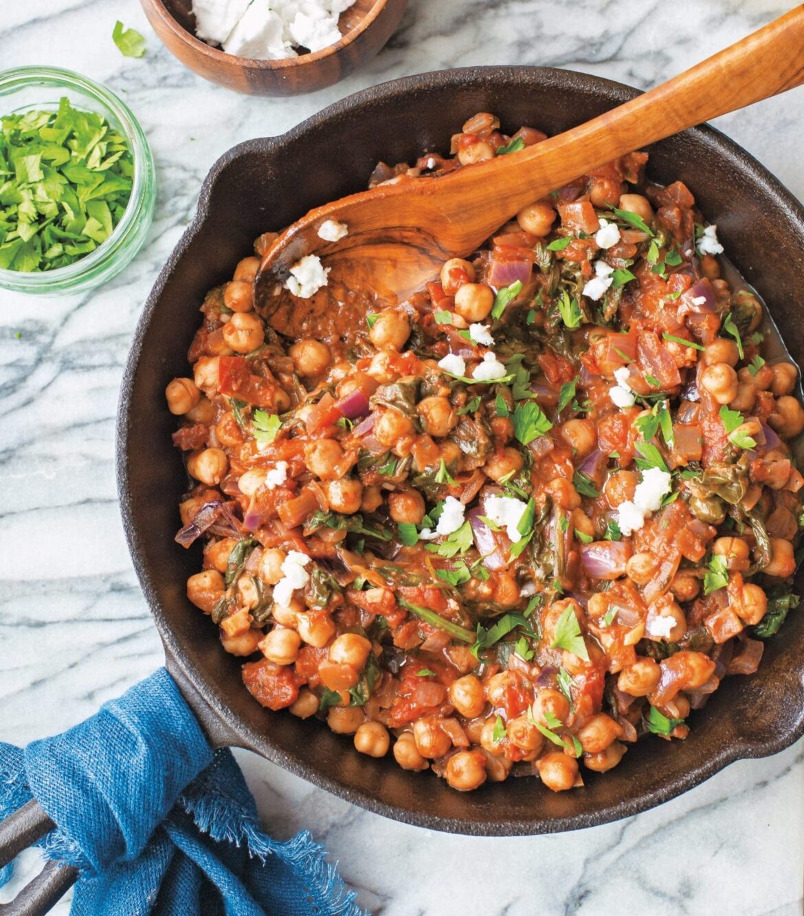 Mediterranean Chickpea Spinach Stew [Vegan] – One Green Planet
