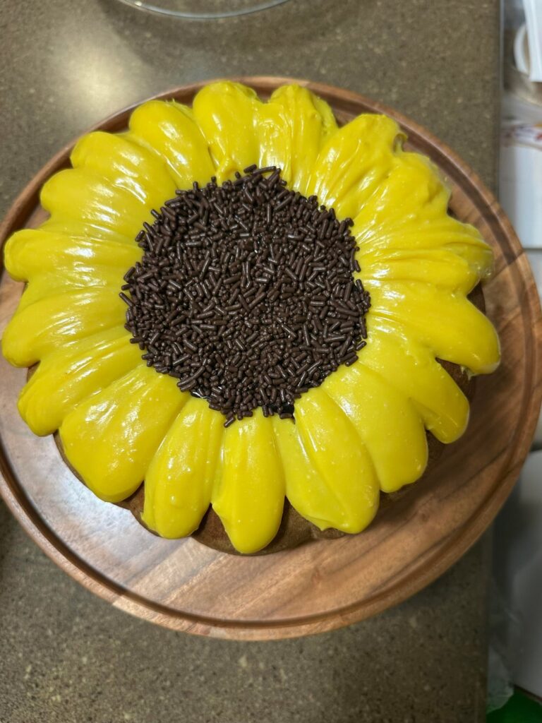 My first cake! My first cake!