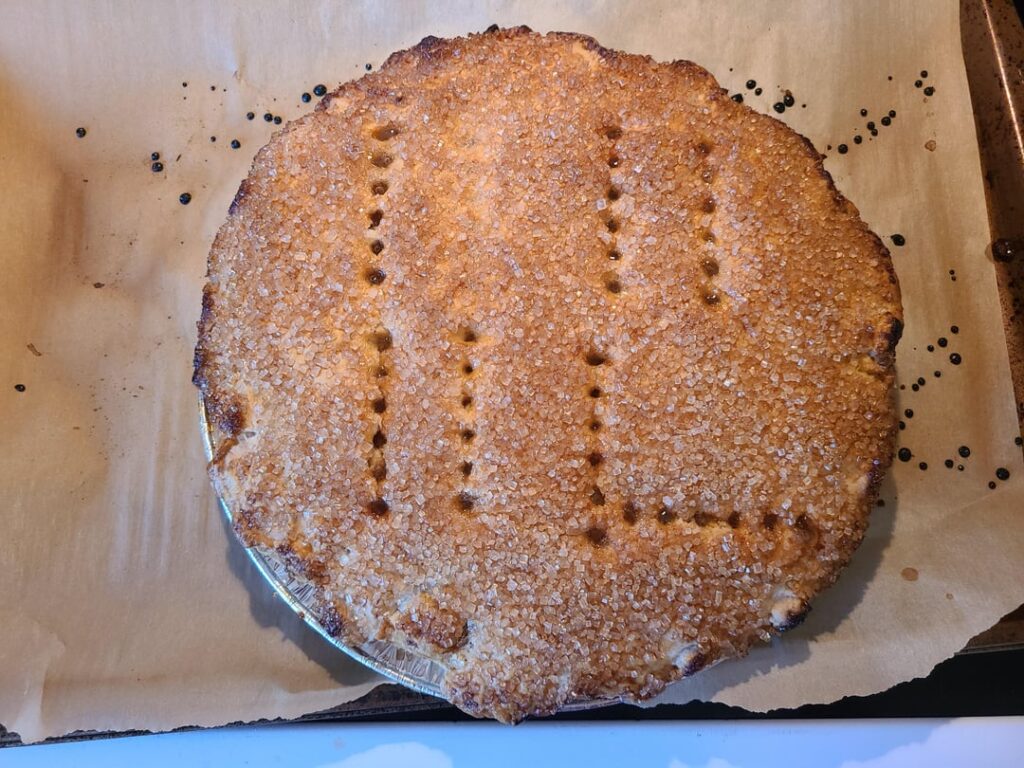 Friends thought y'all would like my pie. Peach chai