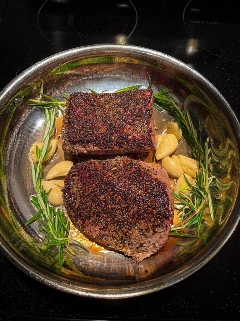 No longer intimidated by my stainless steel pan! How’d I do?