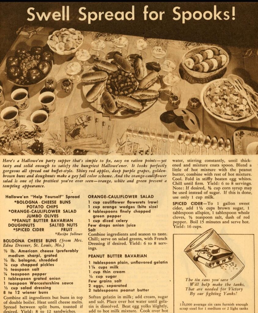 1943 issue of Kroger's "Your Wartime Food".